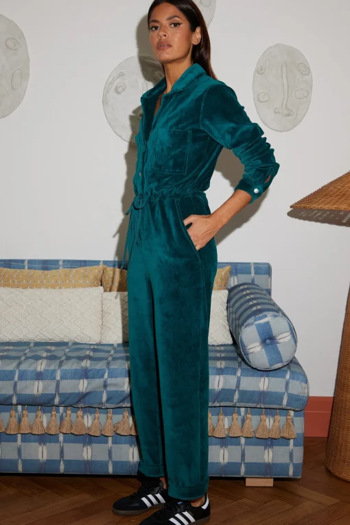 Katsumi Jumpsuit In Pine Green