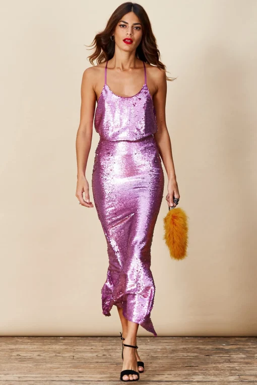 Khalessi Sequin Skirt In Pink