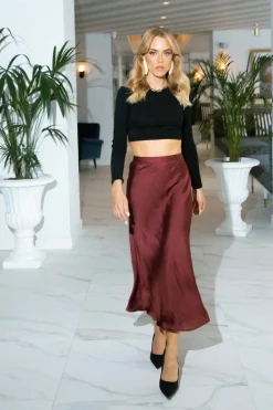 Lotus Skirt In Chocolate