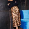 Lotus Skirt In Leopard