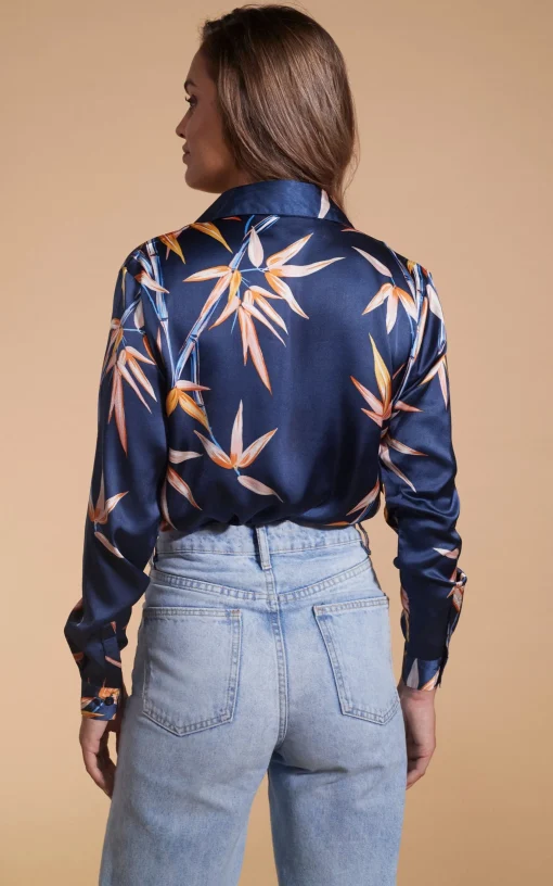 Nevada Satin Shirt In Bamboo
