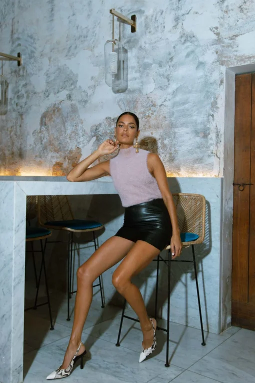 Olive Tank Top In Mink