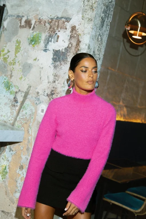Poppy Jumper In Bubblegum Pink