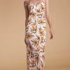 Sienna Midaxi Slip Dress In Tropic Natural