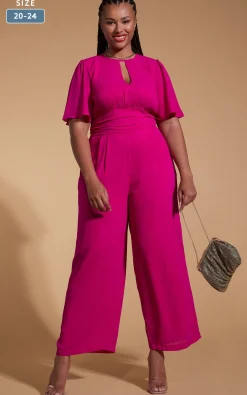 Silva Jumpsuit In Magenta- Extended Sizing