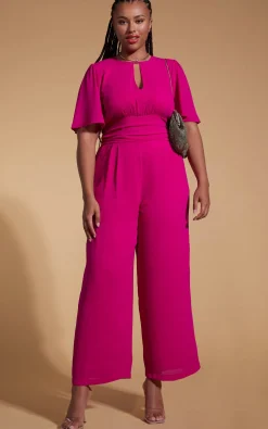 Silva Jumpsuit In Magenta- Extended Sizing
