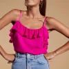 Susie Frill Cami Top In Magenta
