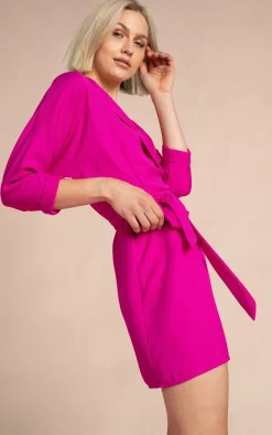 Valley Mini Dress In Magenta