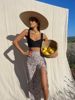 Whitney Maxi Wrap Skirt In Leopard
