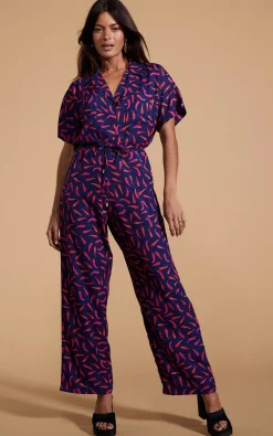 Zeta Jumpsuit In Chilli Pepper