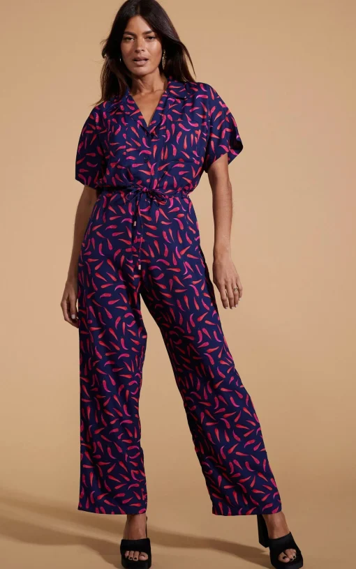 Zeta Jumpsuit In Chilli Pepper