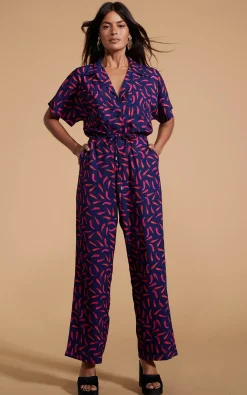 Zeta Jumpsuit In Chilli Pepper