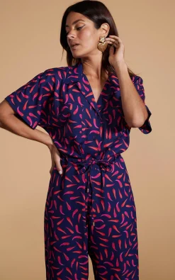 Zeta Jumpsuit In Chilli Pepper
