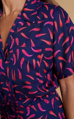Zeta Jumpsuit In Chilli Pepper