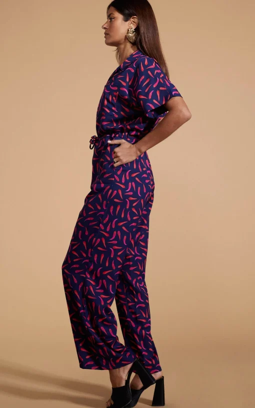 Zeta Jumpsuit In Chilli Pepper